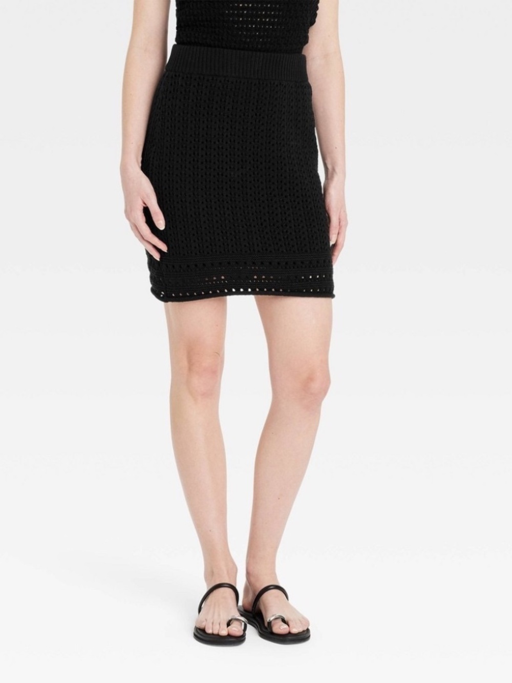 Women's Openwork Mini Pencil Skirt